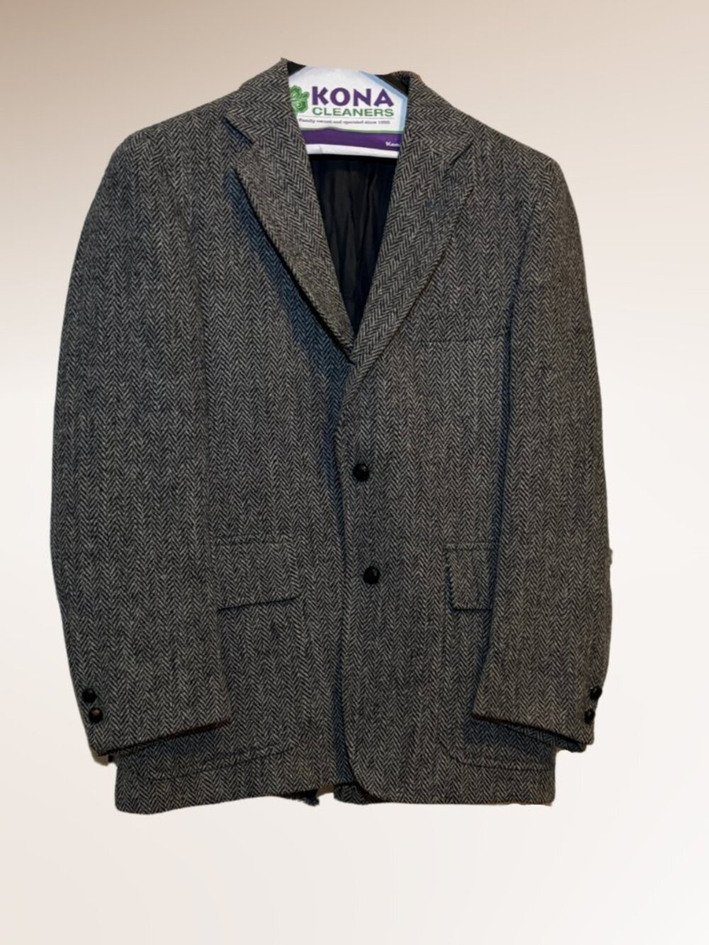 VTG Herringbone Wool Harris Tweed Blazer